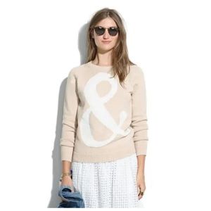Madewell Ampersand Sweater,  XS